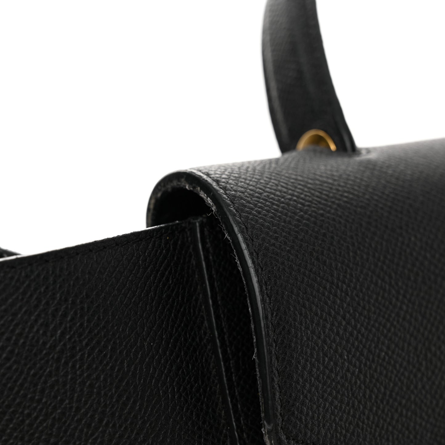 Grained Calfskin Mini Belt Bag Black