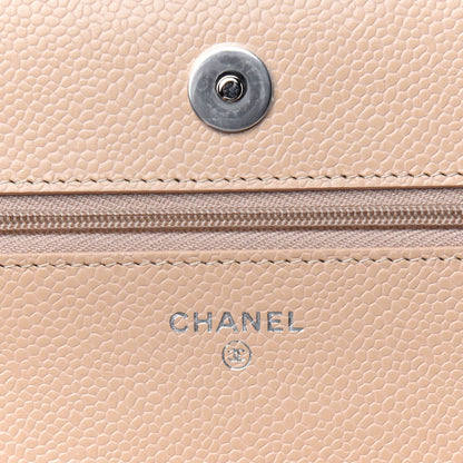 Chanel Caviar Quilted Wallet On Chain WOC Beige 6 of 12