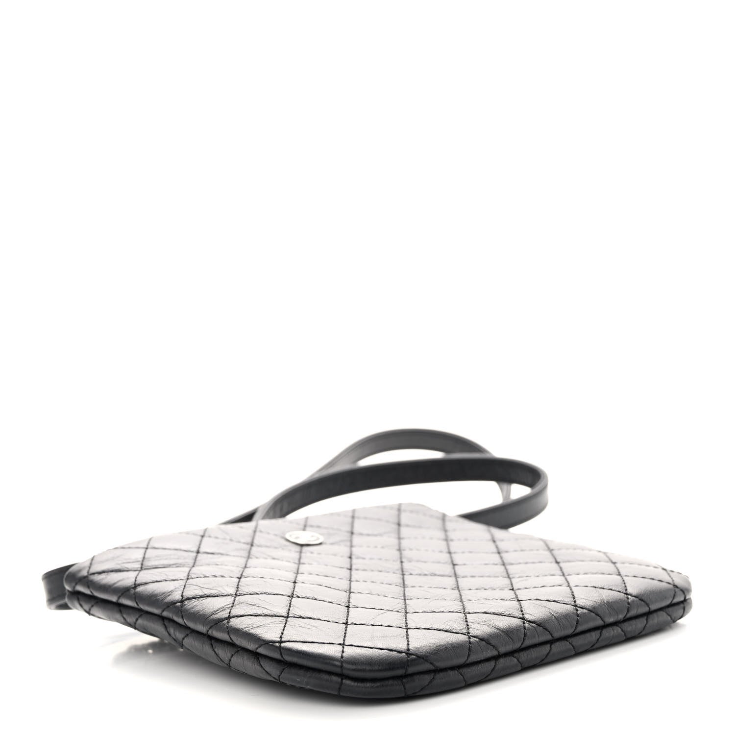 Chanel Aged Calfskin Quilted Crossbody Bag Black 4 of 9