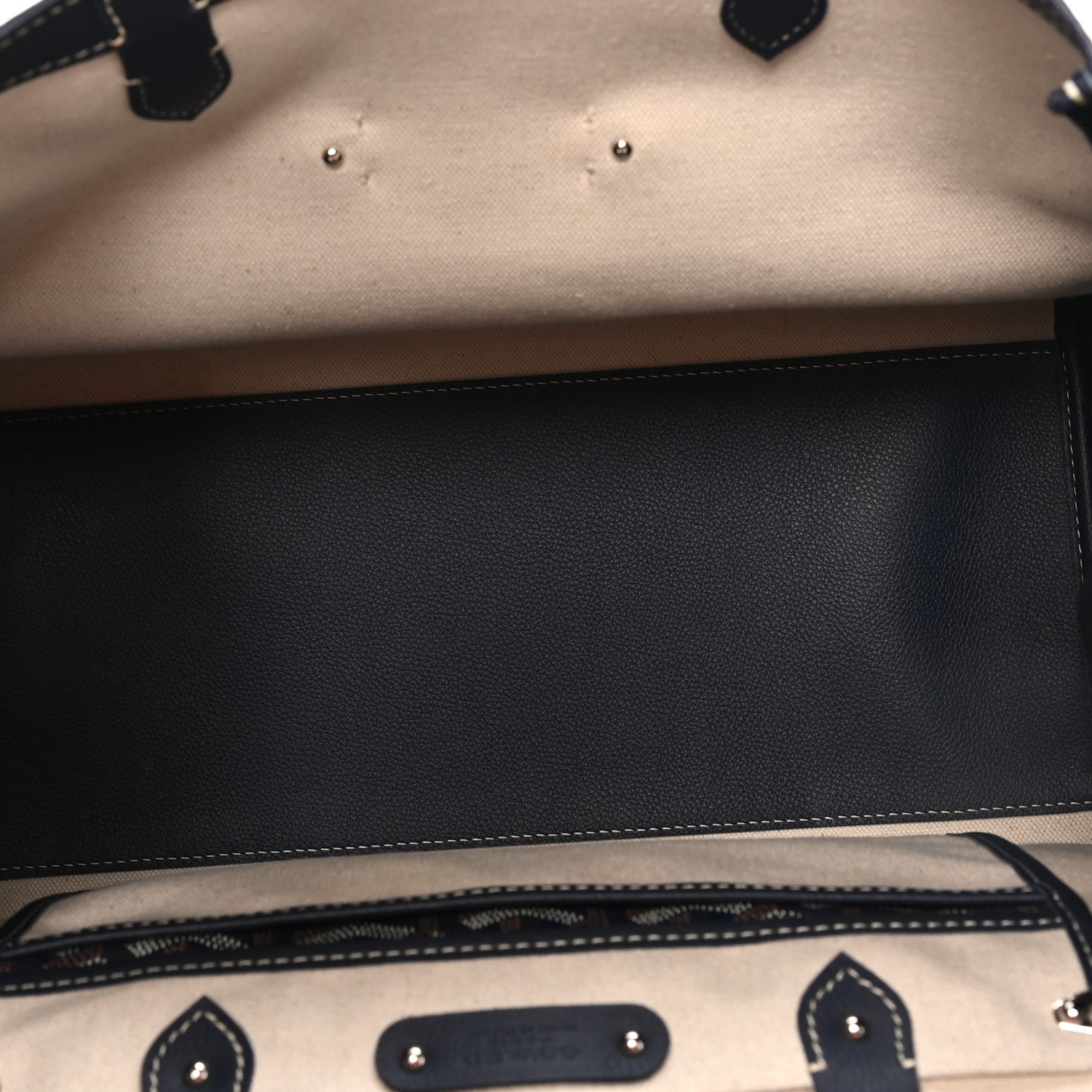 Goyard Goyardine Saigon Tote Navy 5 of 9