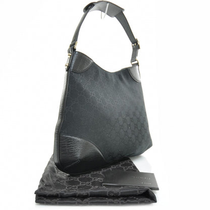 Gucci Monogram Web Hasler Hobo Black 2 of 9