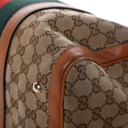 Gucci Monogram Vintage Web Medium Boston Tobacco 18 of 18