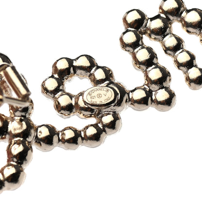 Chanel Metal Glass Swirling Pearls Hair Clip Gold 3 of 3