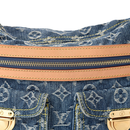 Louis Vuitton Monogram Denim Baggy PM Blue 9 of 14
