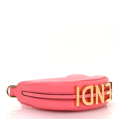 Fendi Vitello Grace New Matte Nano Fendigraphy Hobo Charm Pink Dalia 4 of 11