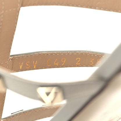 Valentino Garavani Nappa Rockstud Caged Flat Slide Sandals 38 Grey 7 of 12