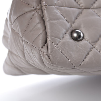 Chanel Aged Calfskin Quilted Reissue 2.55 Tote Light Grey 10 of 16