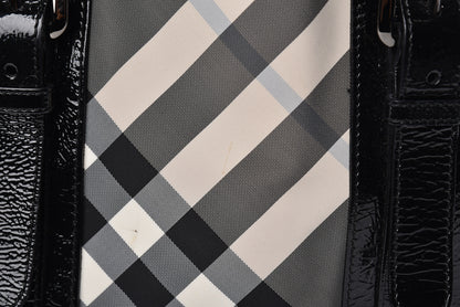 Burberry Nylon Beat Check Victoria Tote Black 14 of 14