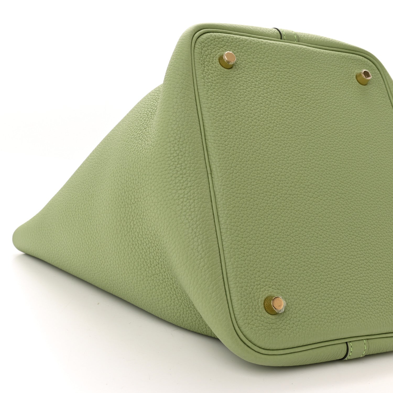 Hermes Taurillon Clemence Picotin Lock 22 MM Vert Criquet 9 of 11