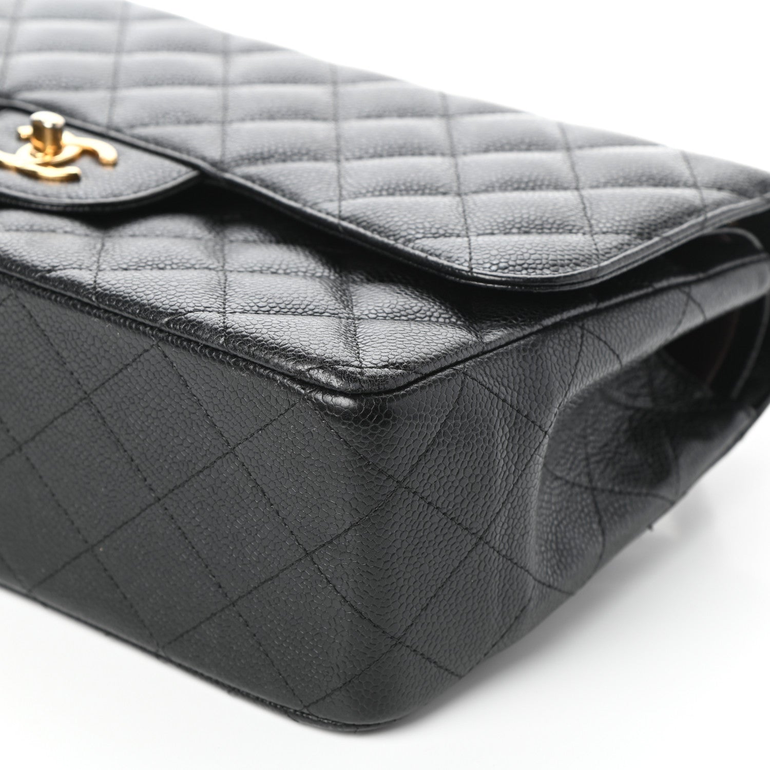 Chanel Caviar Quilted Jumbo Double Flap Black 9 of 9