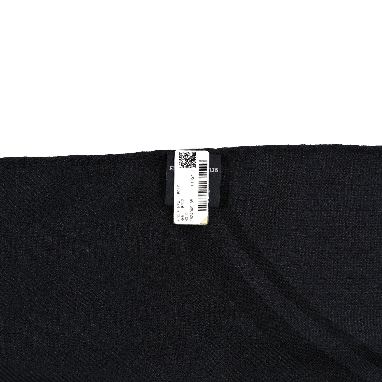 Hermes Cashmere Silk New Libris Stole Black 3 of 3