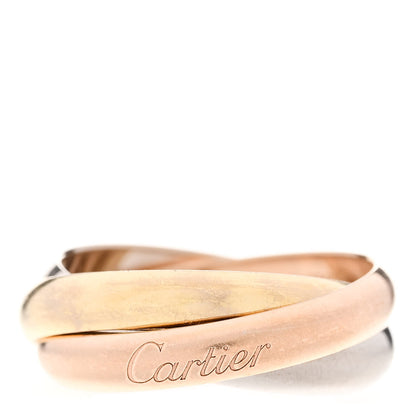 Cartier 18K Pink Yellow White Gold Classic Trinity Ring 56 7.5 1 of 6