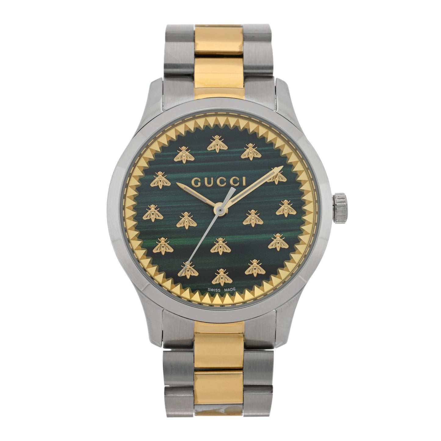 Stainless Steel Malachite 32mm G-Timeless Bee Quartz Watch