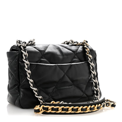 Chanel Lambskin Quilted Medium Chanel 19 Flap Black 3 of 14