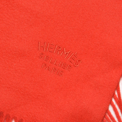 Hermes Cashmere Broderie Scarf Ecarlate 4 of 5