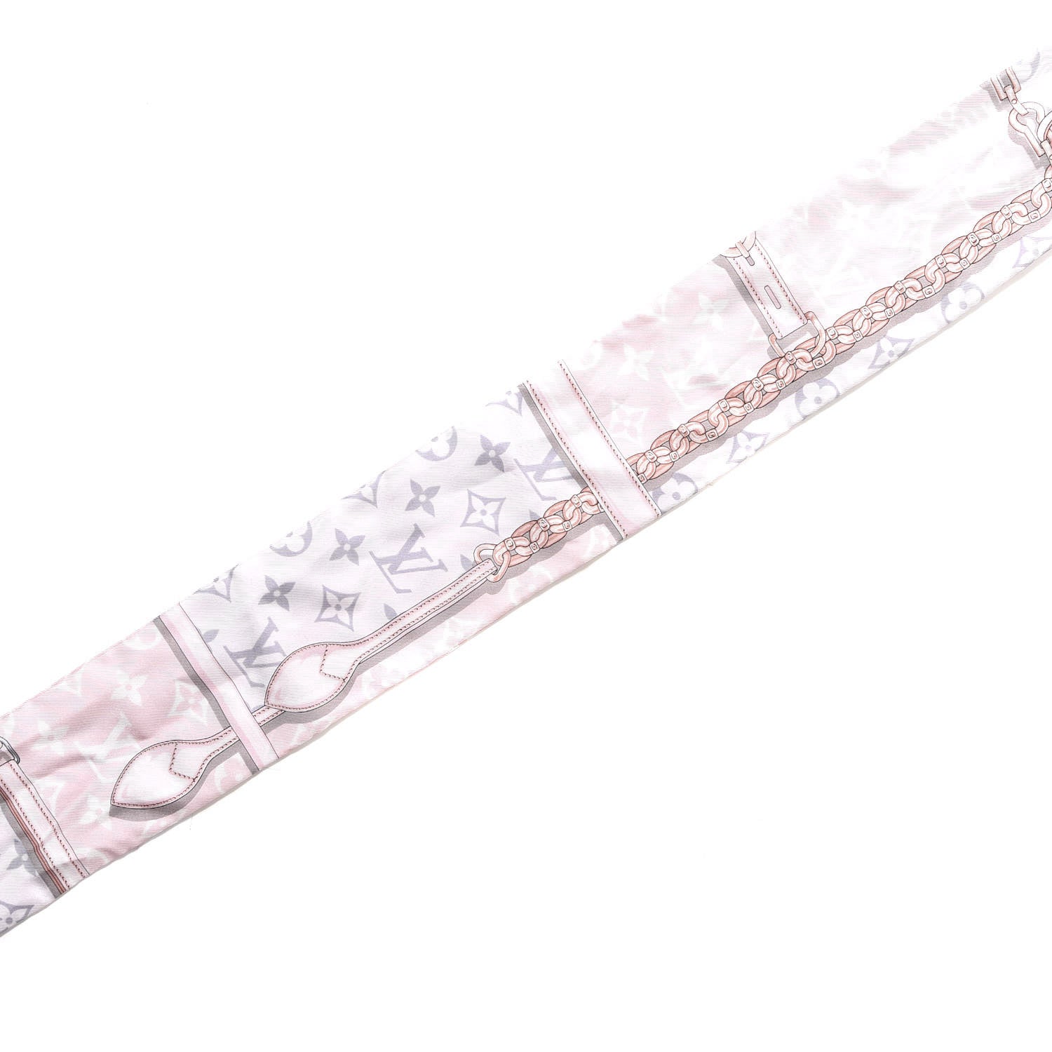 Louis Vuitton Silk Monogram Confidential Bandeau Light Pink 3 of 3