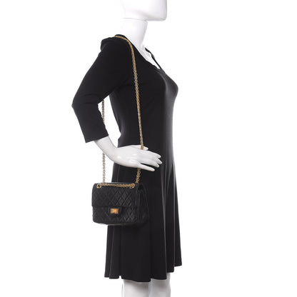 Chanel Aged Calfskin Quilted 2.55 Reissue Mini Flap Black 2 of 11