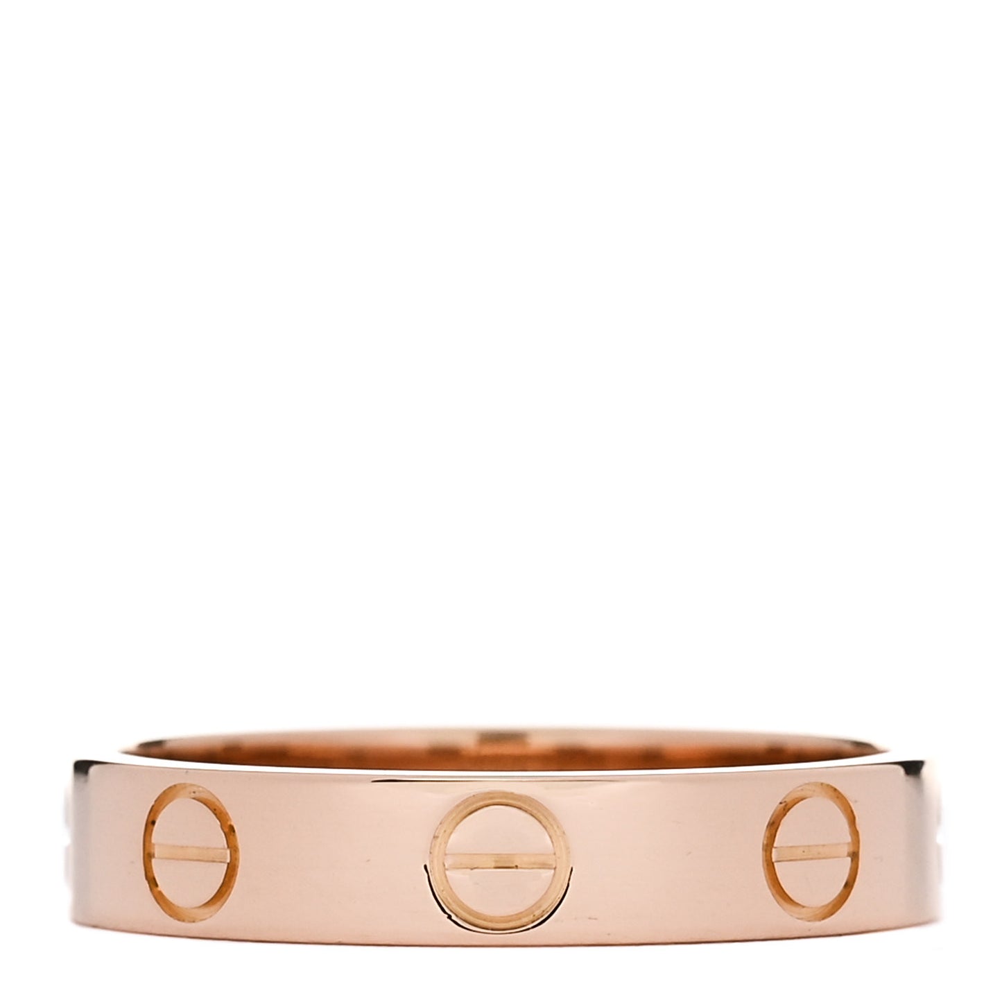18K Pink Gold 3.5mm LOVE Wedding Band Ring 51 5.75