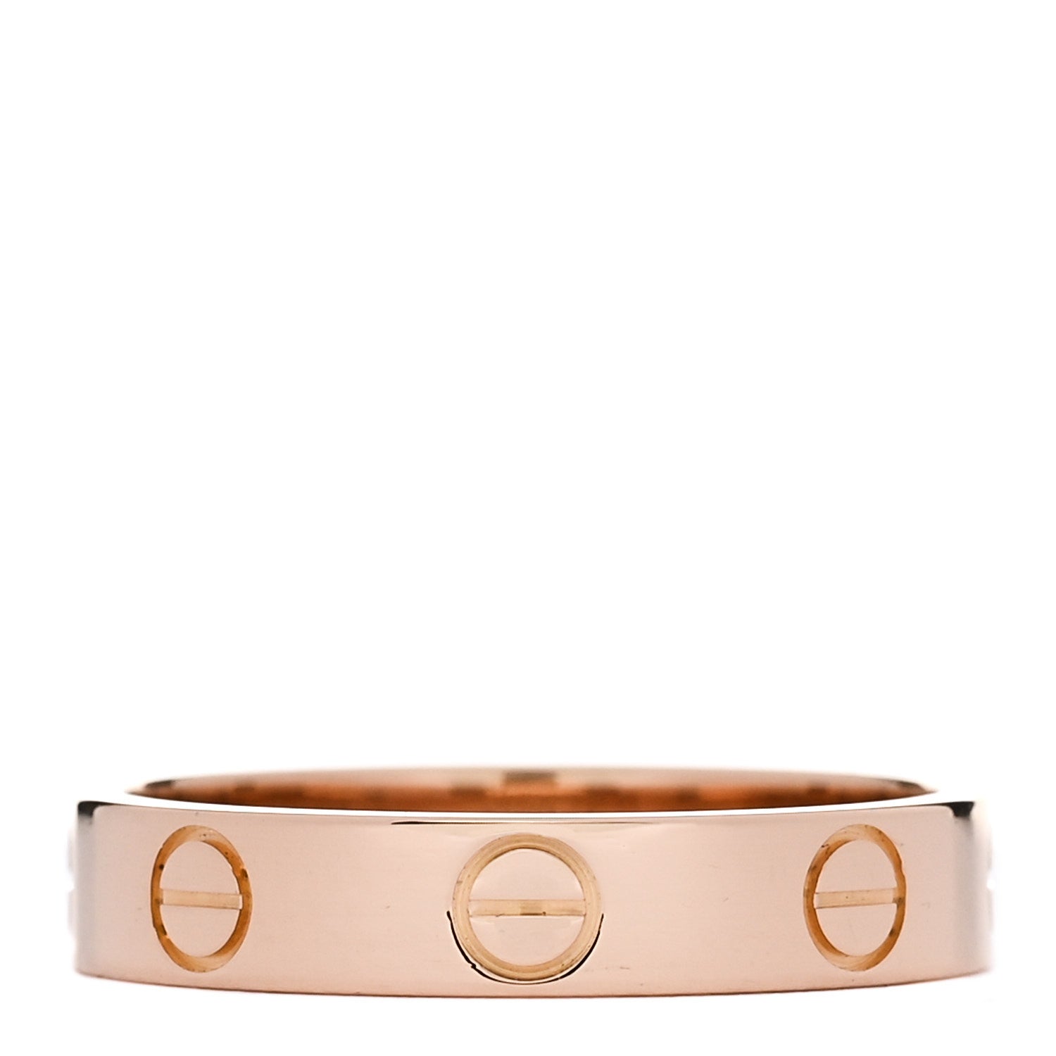 Cartier 18K Pink Gold 3.5mm LOVE Wedding Band Ring 51 5.75 3 of 4