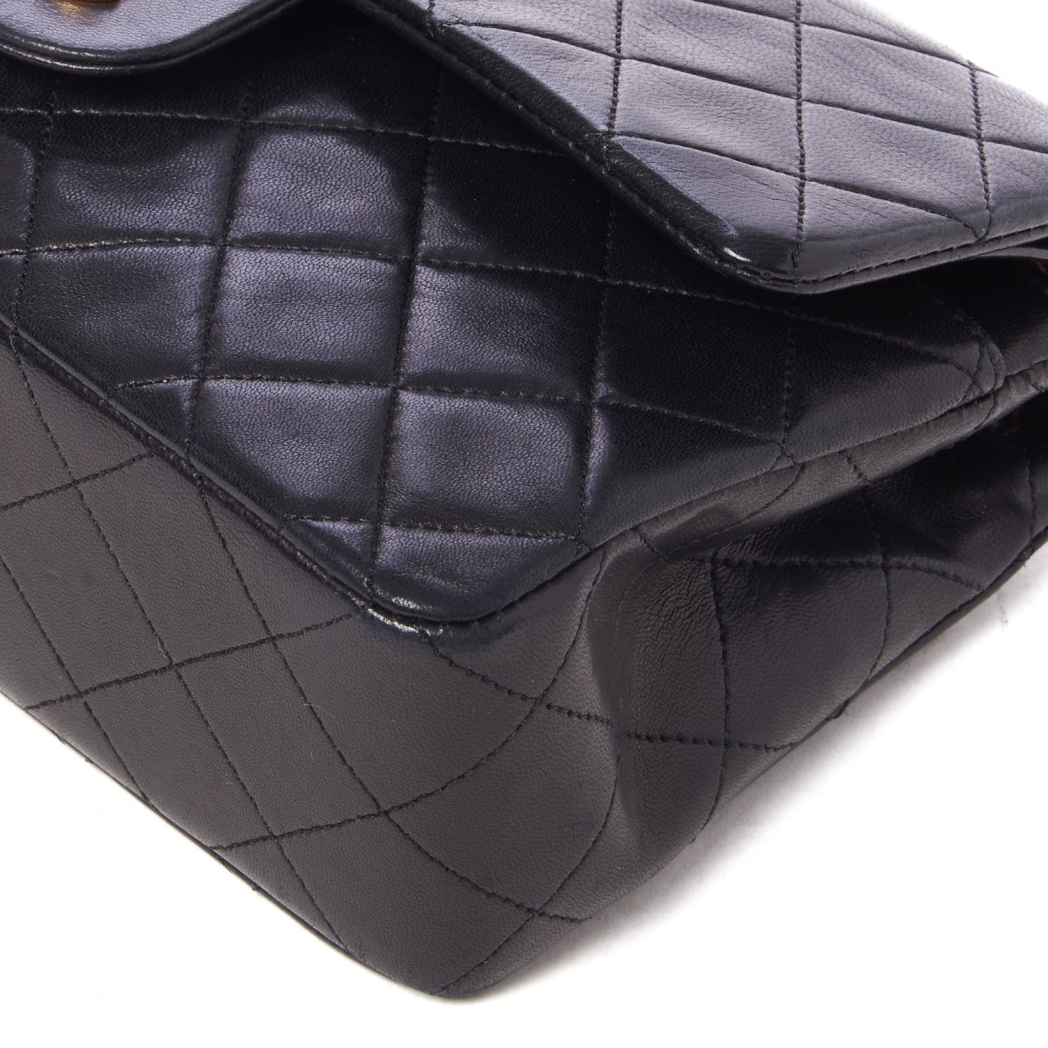 Chanel Lambskin Quilted Small Double Flap Black 5 of 9