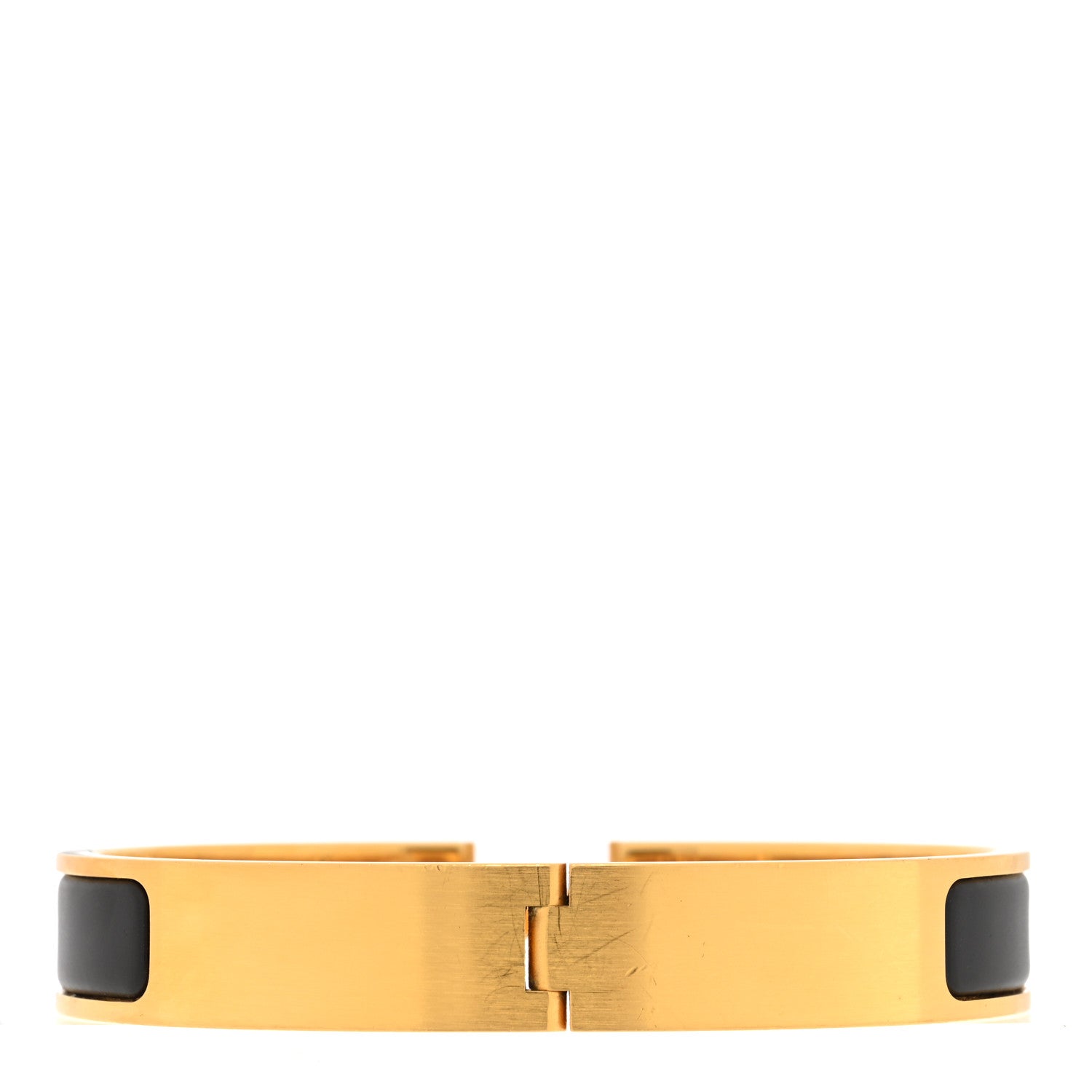 Hermes Matte Enamel Narrow Clic Clac HH Bracelet GM Black 3 of 5