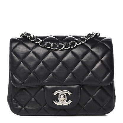 Chanel Lambskin Quilted Mini Square Flap Black 1 of 16