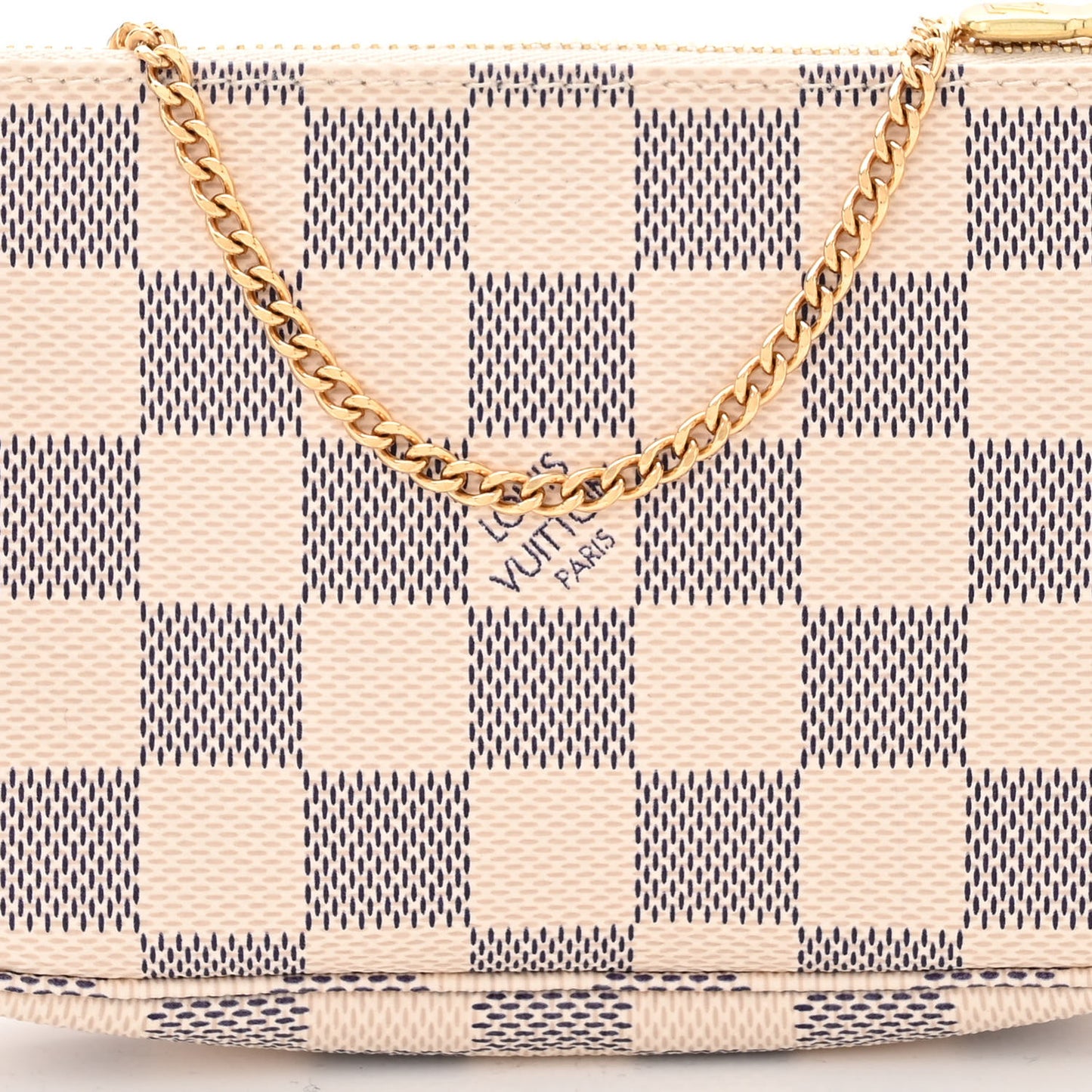 LOUIS VUITTON Damier Azur Mini Pochette Accessories