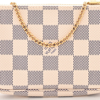 Louis Vuitton LOUIS VUITTON Damier Azur Mini Pochette Accessories 8 of 10