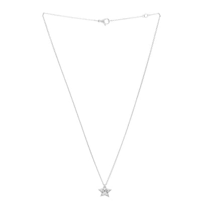 Chanel 18K White Gold Diamond Small Comete Geode Pendant Necklace 3 of 6