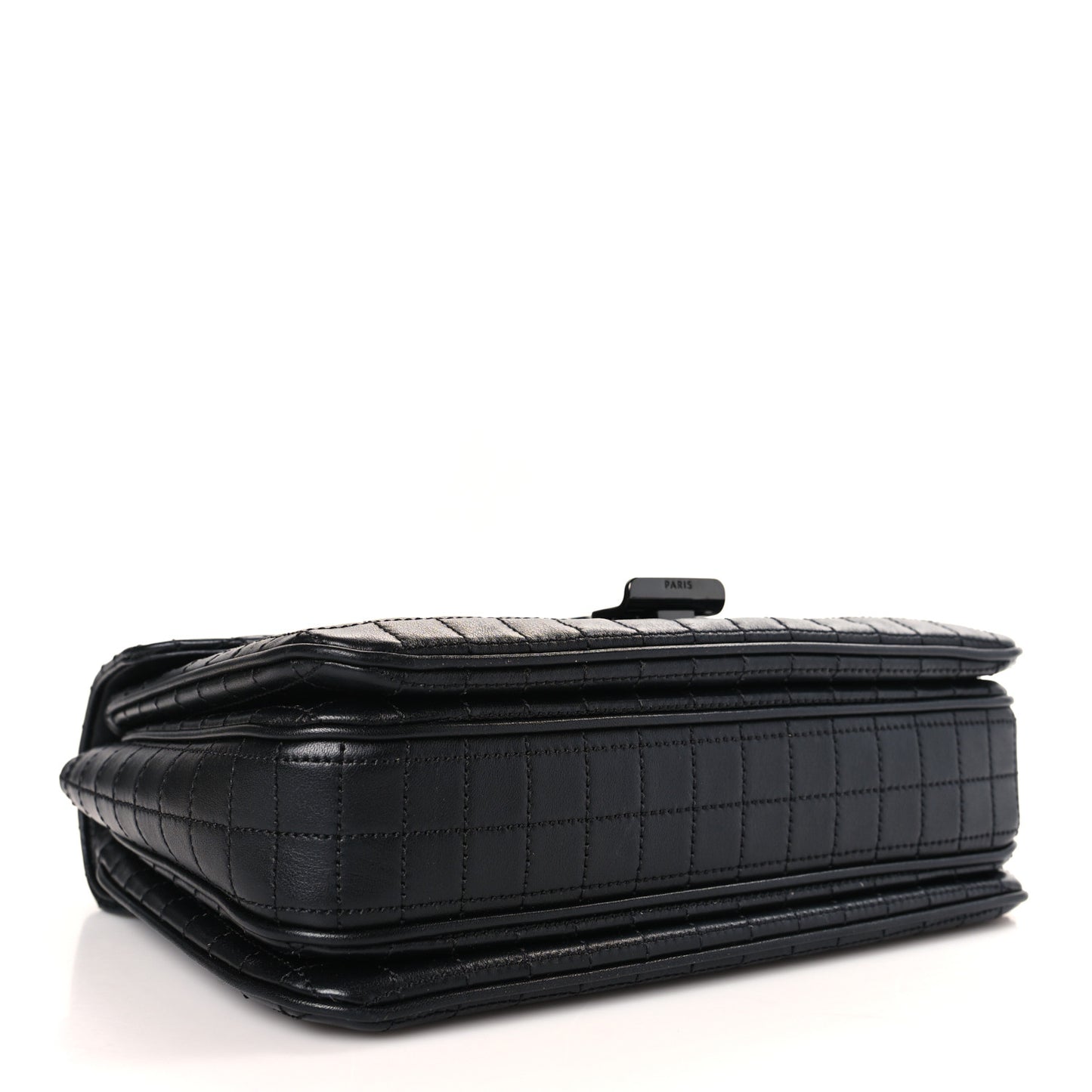 Calfskin Quilted Medium C Bag Black