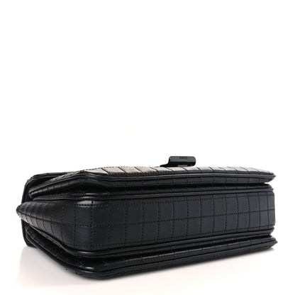 Celine Calfskin Quilted Medium C Bag Black 4 of 9