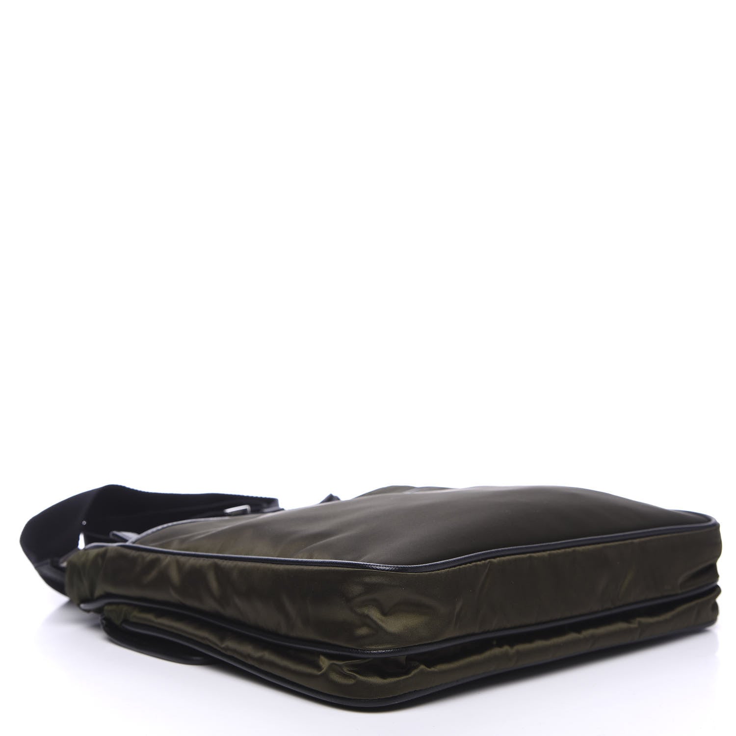 Prada Nylon Vela Flat Messenger Bag Mimetico 3 of 9