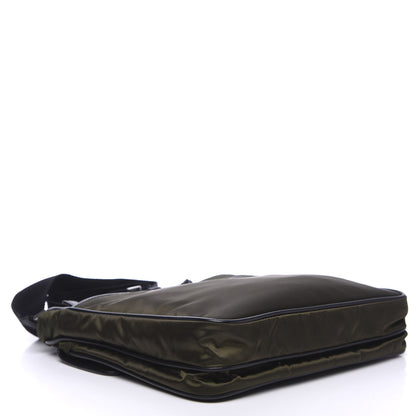 Prada Nylon Vela Flat Messenger Bag Mimetico 3 of 9