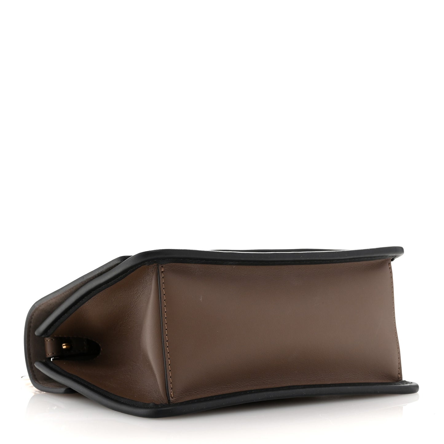 Vitello Century F is Fendi Bi-Color FF 1974 Embossed Small Kan I Shoulder Bag Maya Black