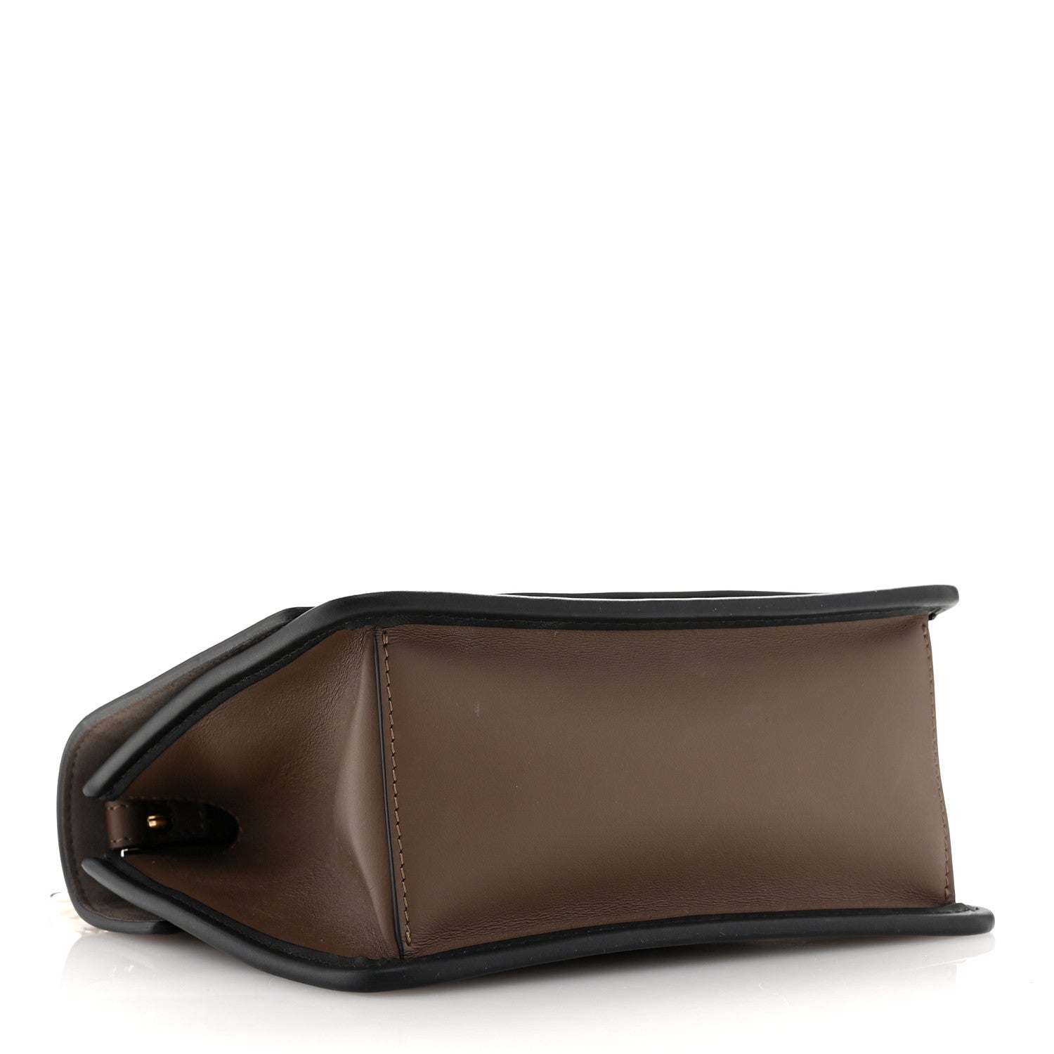 Fendi Vitello Century F is Fendi Bi-Color FF 1974 Embossed Small Kan I Shoulder Bag Maya Black 4 of 12