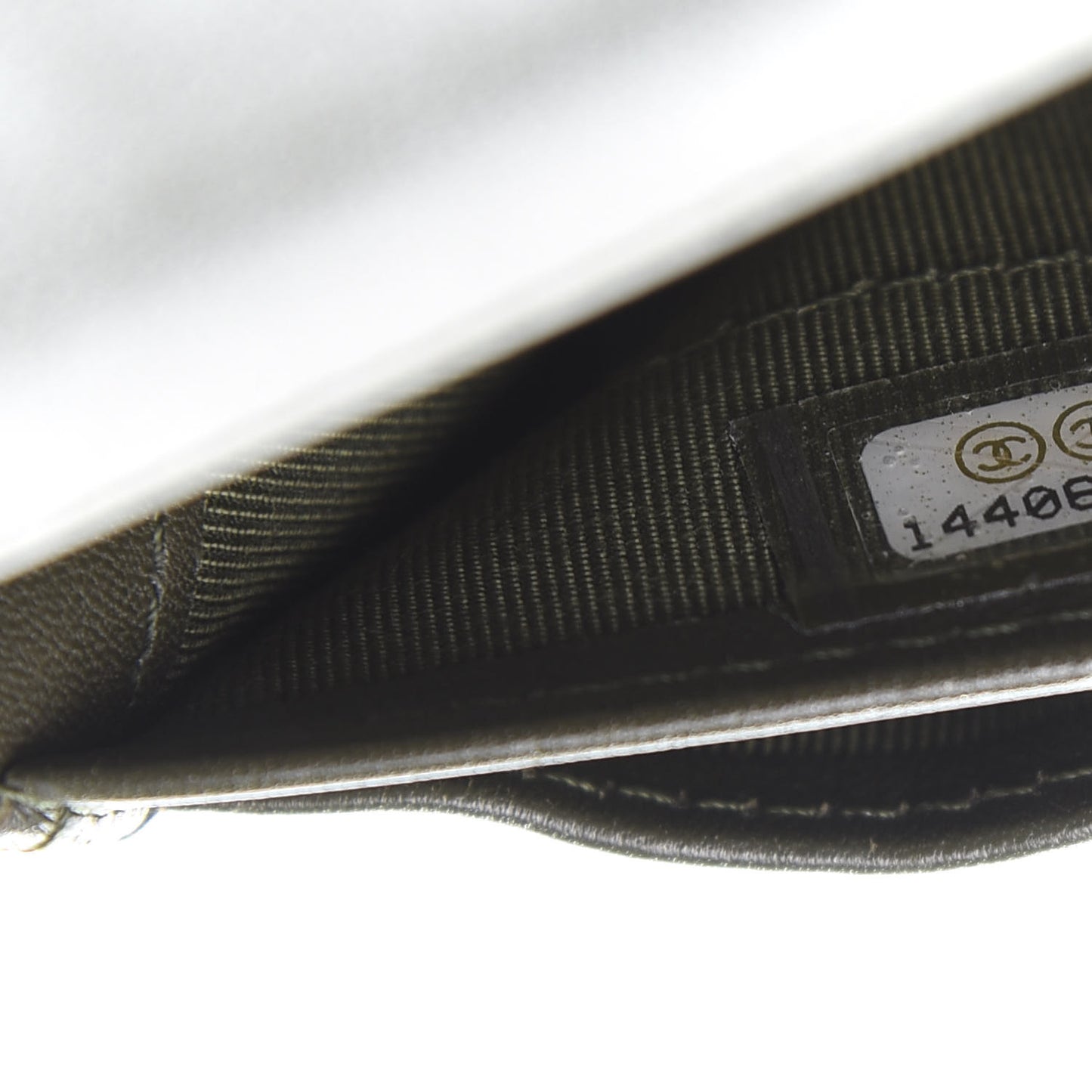 Caviar Quilted Large Flap Wallet Dark Green