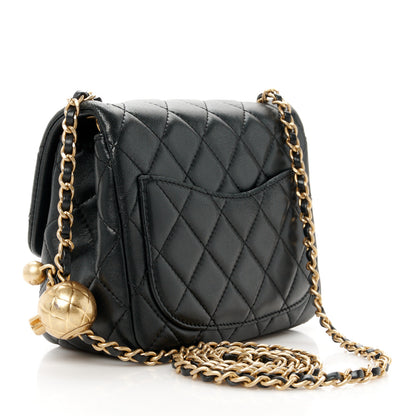 Chanel Lambskin Quilted Mini Pearl Crush Flap Black 3 of 12