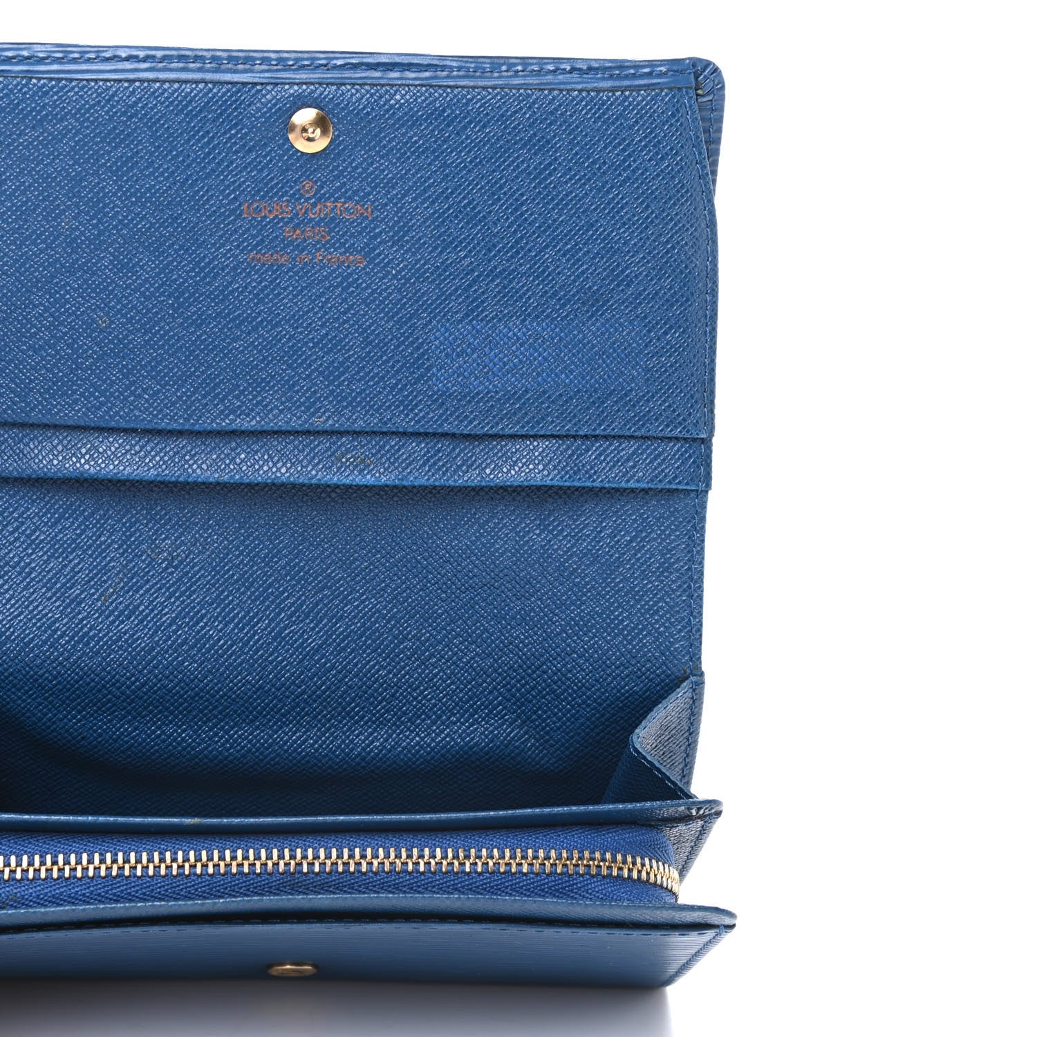 Louis Vuitton Epi Porte-Monnaie Billets Tresor Wallet Myrtille 5 of 6