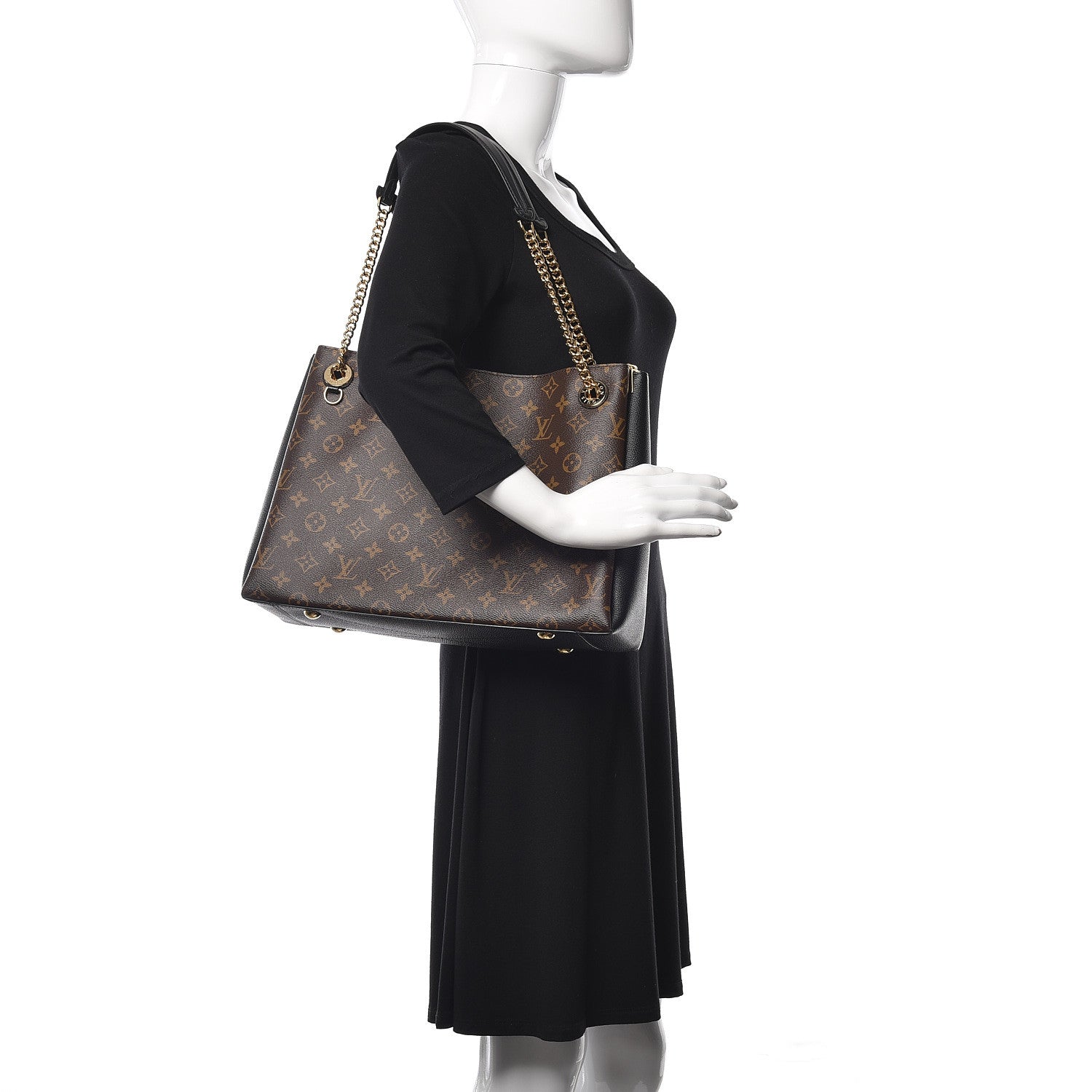 Louis Vuitton Monogram Surene MM Black 2 of 9