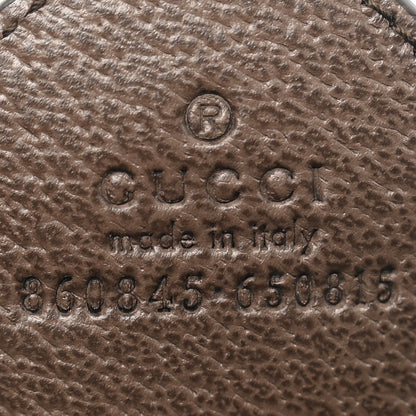 Gucci Monogram Web Small Giglio Tote Beige Dark Brown 8 of 11