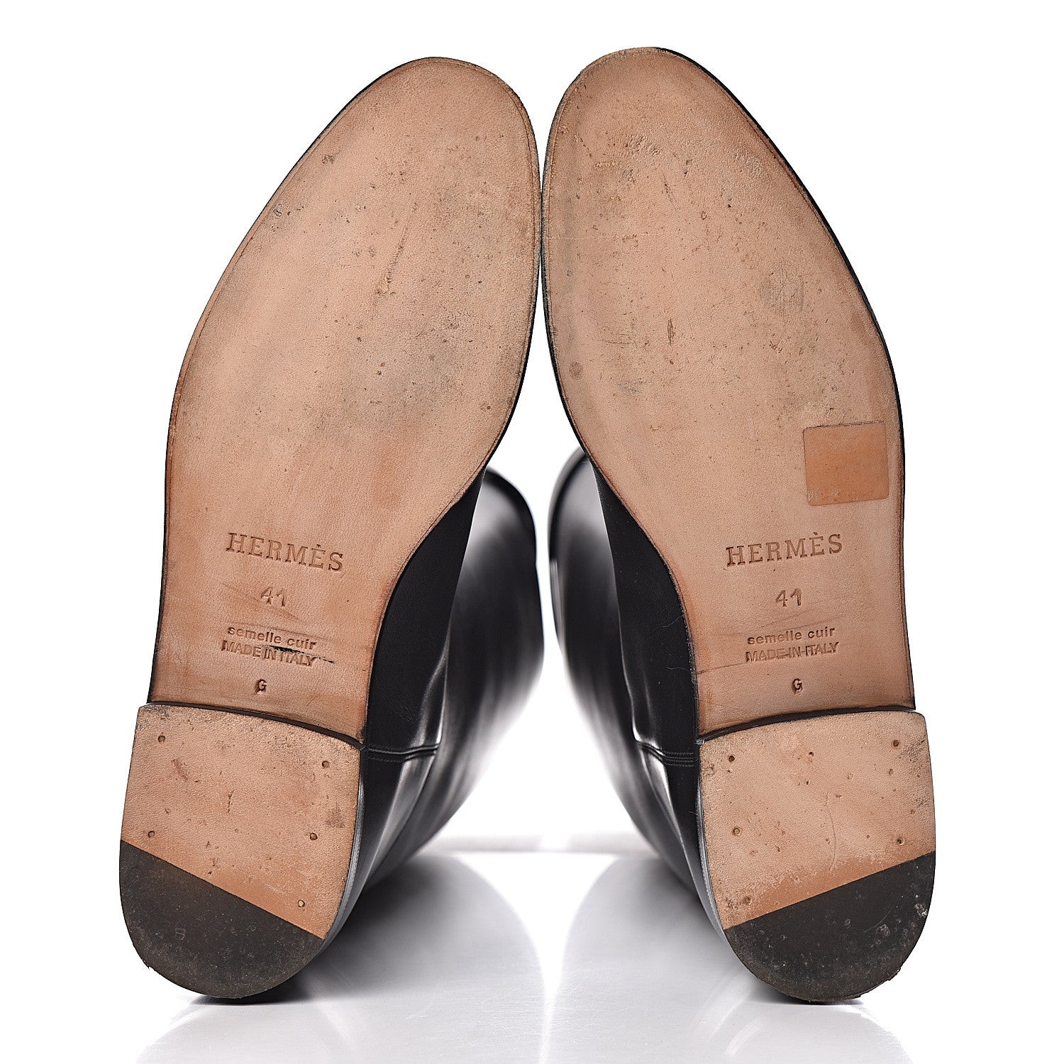 Hermes Box Kelly Jumping Boots 41 Black 7 of 14