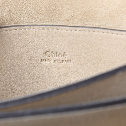 Chloe Suede Calfskin Small Faye Shoulder Bag Washed Blue 6 of 10