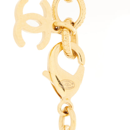 Chanel Crystal CC Chain Link Bracelet Gold 4 of 5