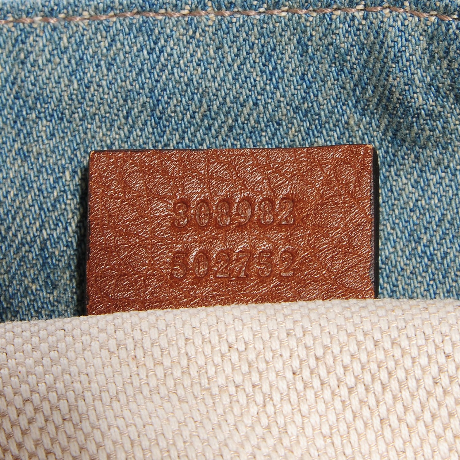 Gucci Denim Medium Soho Chain Shoulder Bag Blue 8 of 9