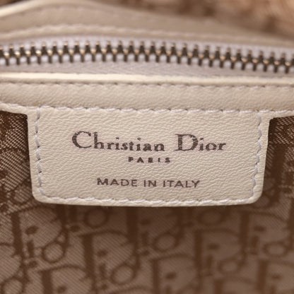Christian Dior Lambskin Cannage Medium Lady Dior White 6 of 12
