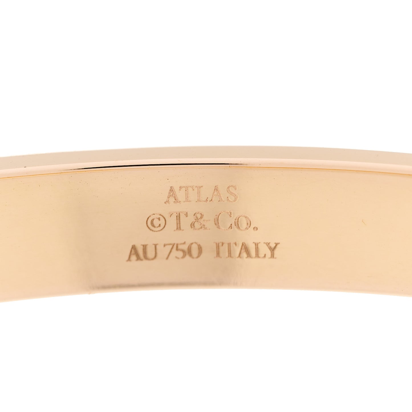 18K Rose Gold Diamond Atlas Closed Hinged Bangle Bracelet