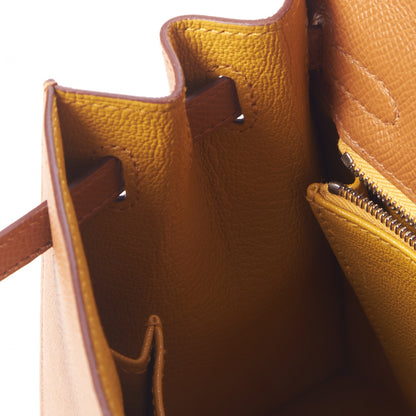 Hermes Epsom Verso Kelly Sellier 25 Caramel Jaune Ambre 19 of 33