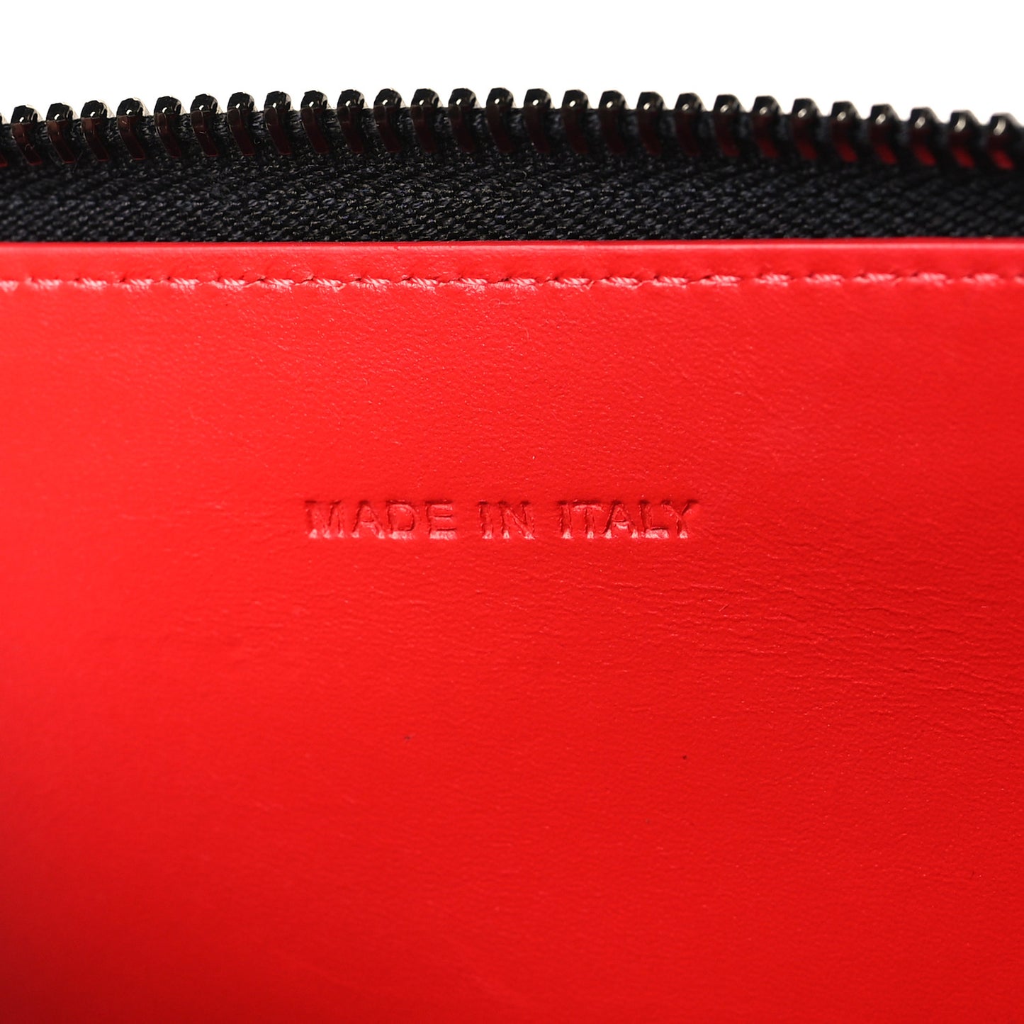 Calfskin Panettone Studded Wristlet Wallet Black