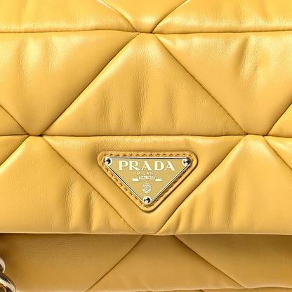 Prada Nappa Re-Nylon Triangle Quilted Patchwork System Flap Shoulder Bag Ginestra 7 of 9