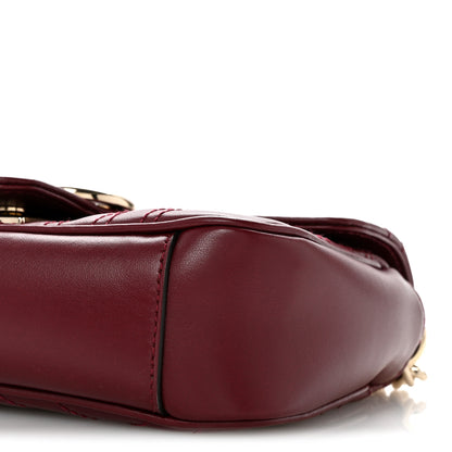 Gucci Calfskin Matelasse Mini GG Marmont Shoulder Bag Rosso Ancora 10 of 10
